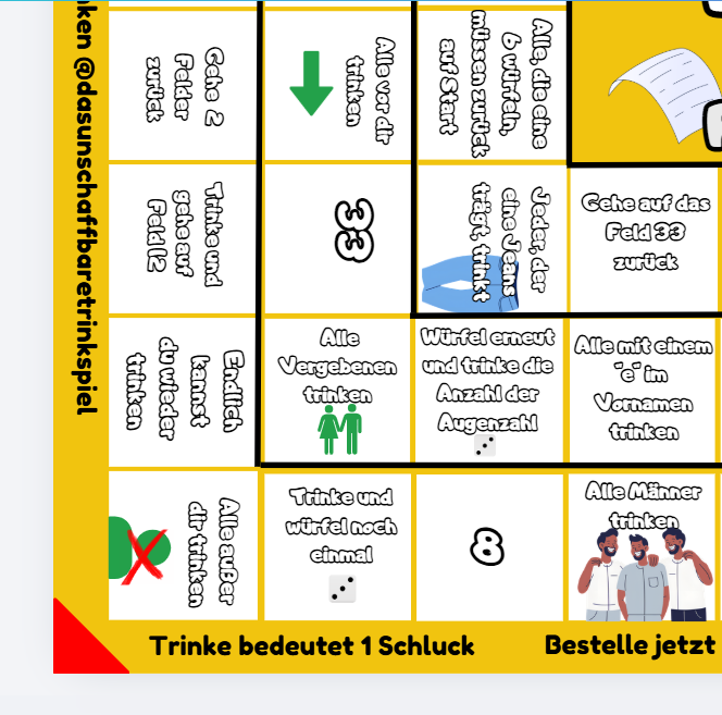 Das unschaffbare Trinkspiel - Papierversion