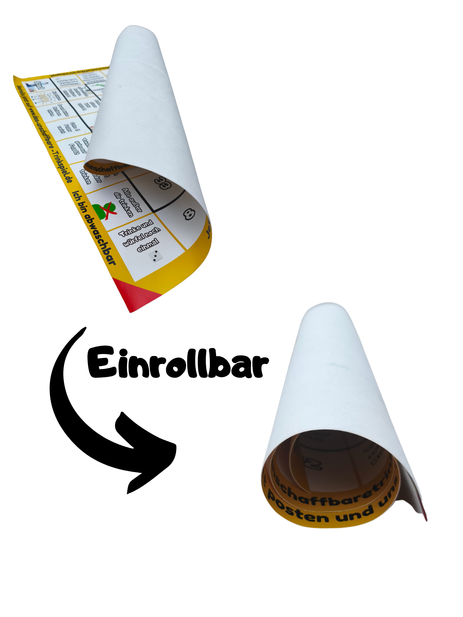 Das unschaffbare trinkspiel einrollbar